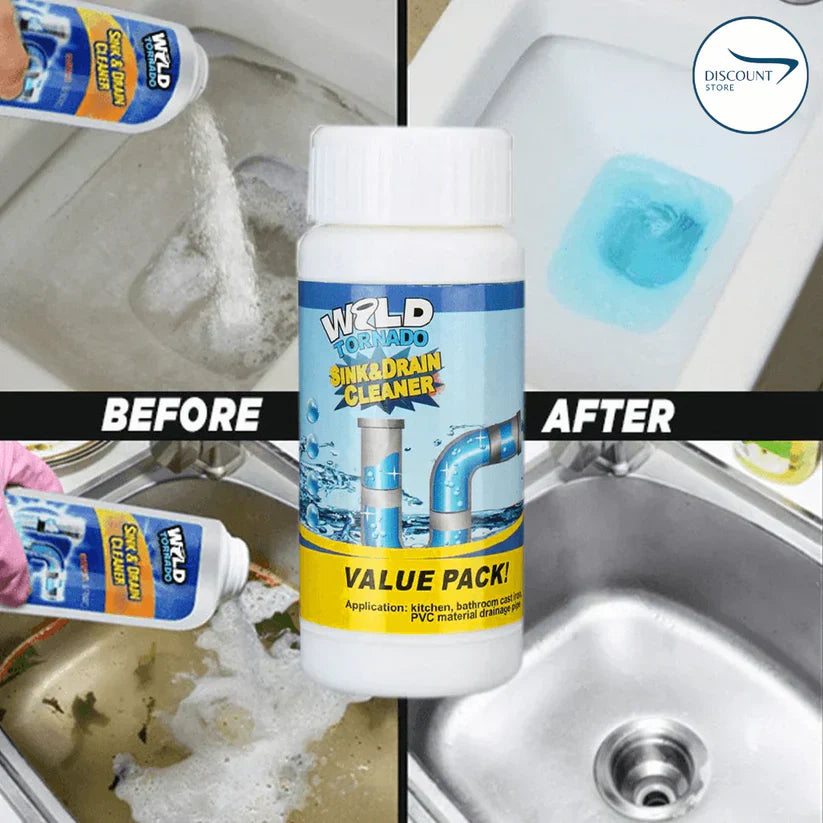 Pipe Dredging Powerful Sink & Drain Cleaner Powder Agent Odor Removal Deodorantts
