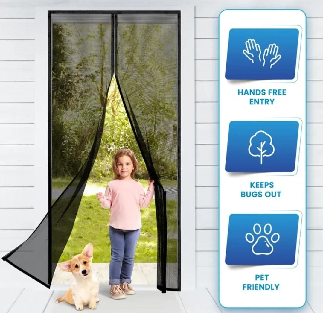 Magic Mesh Deluxe- Hands Free Magnetic Screen Door