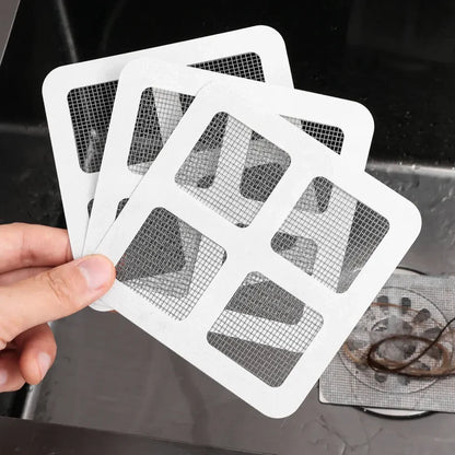 Window Net Mesh Sticker, Self Adhesive Hair Drain Sticker, Window Screen Repair Tape, Multifunctional Floor Drain Patch, Anti Blocking Wires Patch, Kitchen Bathroom Shower Sticker