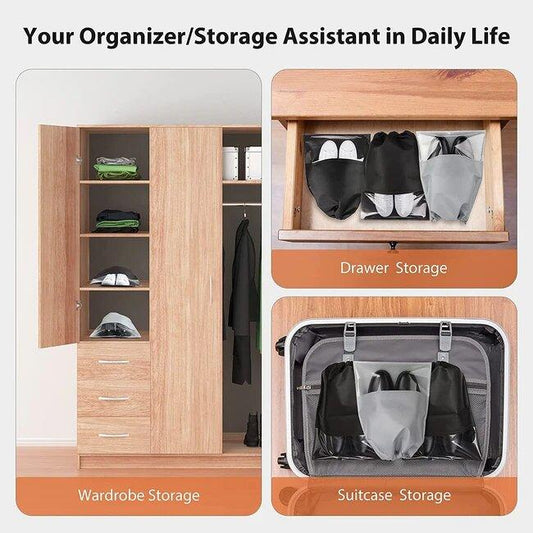 Travel Shoe Bag with Rope for Men & Women pack of 10