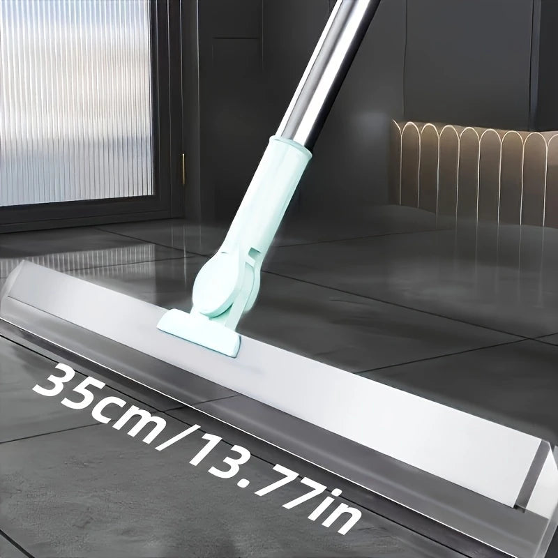 All-Purpose Scraping Wiper Handle Household Cleaning Tool for Floor Bathroom Kitchen Shower Tile Pet Hair