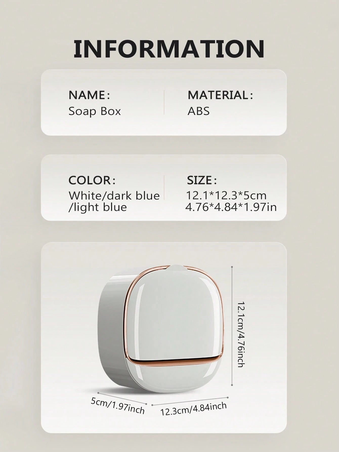 Yousheng Self Draining Soap Holder Strong Load-bearing Easy To Install Bathroom Wall Mounted Soap Box Tray Container