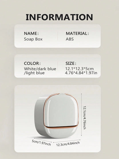 Yousheng Self Draining Soap Holder Strong Load-bearing Easy To Install Bathroom Wall Mounted Soap Box Tray Container