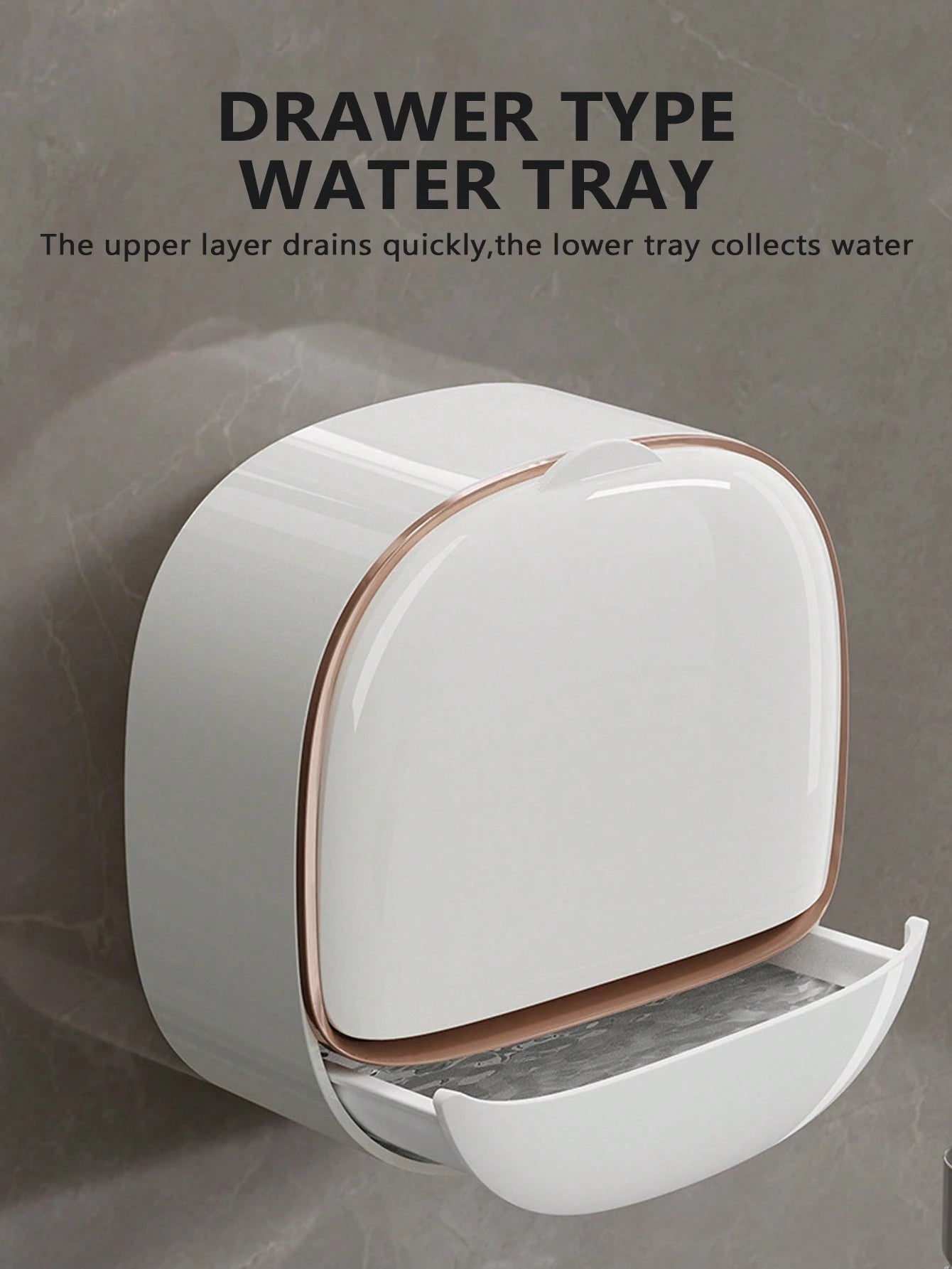 Yousheng Self Draining Soap Holder Strong Load-bearing Easy To Install Bathroom Wall Mounted Soap Box Tray Container