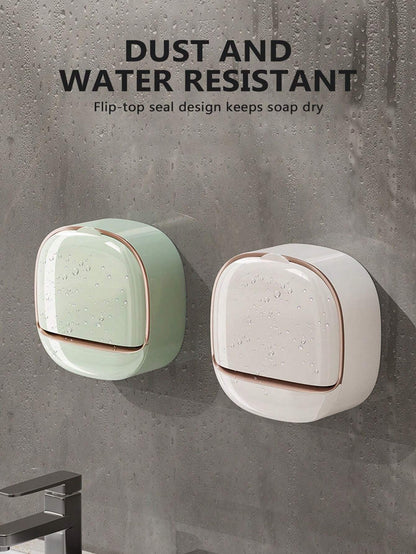 Yousheng Self Draining Soap Holder Strong Load-bearing Easy To Install Bathroom Wall Mounted Soap Box Tray Container