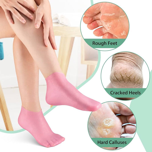 Moisturizing Silicone Socks For Dry Cracked Heels