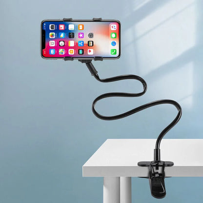 Gooseneck Phone Holder,Universal 360 Flexible Mobile Phone Stand Lazy Bracket,DIY Adjustable Long Arms Clip Mount for Smartphone Gooseneck Phone Mounts for Bed/Desk