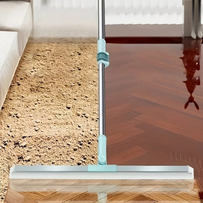 All-Purpose Scraping Wiper Handle Household Cleaning Tool for Floor Bathroom Kitchen Shower Tile Pet Hair
