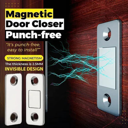 Magnetic Door Catch - Ultra Thin Cabinet Door Magnetic Catch for Drawer Magnets Adhesive Cabinet Latch Magnetic Closures