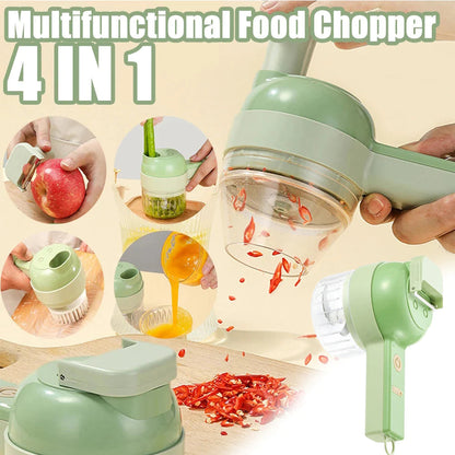 4 in 1 Multifunctional Electric Vegetable & Meat Speedy Grinder