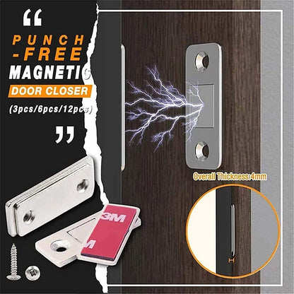 Magnetic Door Catch - Ultra Thin Cabinet Door Magnetic Catch for Drawer Magnets Adhesive Cabinet Latch Magnetic Closures