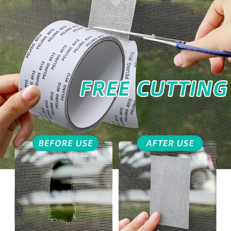 Strong Self Adhesive Window Net Screen Repair Patch Tape For Covering Up Holes Tears Anti Insect Mosquito Mesh