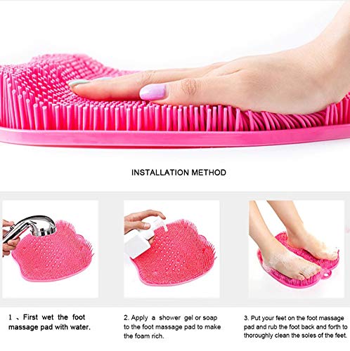 Silicone Back Scrubber Soft Loofah Bath Body/Foot & Hand Exfoliating Massage For Shower Body Cleaning Bathroom Shower Scrubber - Suitable for Women Men Kids Shower