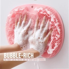 Silicone Back Scrubber Soft Loofah Bath Body/Foot & Hand Exfoliating Massage For Shower Body Cleaning Bathroom Shower Scrubber - Suitable for Women Men Kids Shower
