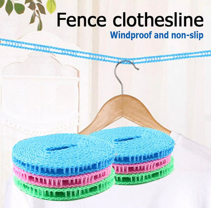 Buy 1 Get 2 Free Offer 3 Pcs Wind Proof Non Slip Nylon Hanging Drying Rope Clothes washing line with full size of 5 Meters in Rs 799