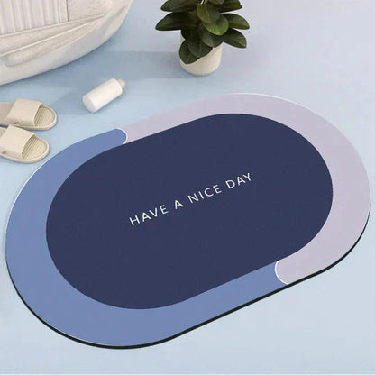 Bath Mat Waterproof Super Absorbent Non-Slip