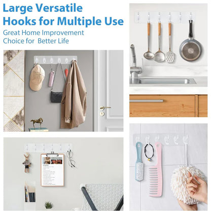 Self-Stick Hook Bar pack 4