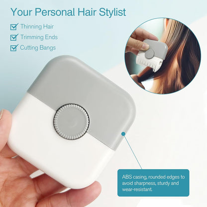 2-in-1 Hair Trimming and Thinning Comb - Dual-Sided Razor with Sharp Edges for Cutting and Styling