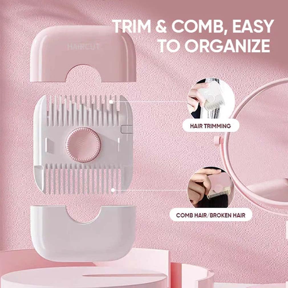 2-in-1 Hair Trimming and Thinning Comb - Dual-Sided Razor with Sharp Edges for Cutting and Styling