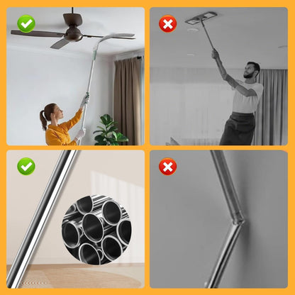 AURUZA PREMIUM Gap Dust Cleaners, Extendable Microfiber Dusters with Bendable & Removable Heads, Washable Brushes for Home, Kitchen, Car, Hard-to-Reach Areas