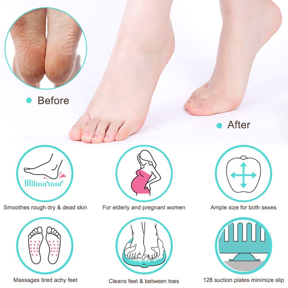 Silicone Back Scrubber Soft Loofah Bath Body/Foot & Hand Exfoliating Massage For Shower Body Cleaning Bathroom Shower Scrubber - Suitable for Women Men Kids Shower