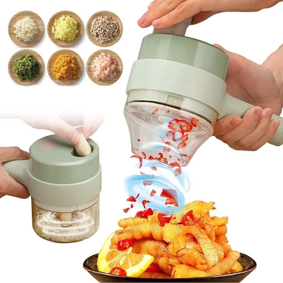 4 in 1 Multifunctional Electric Vegetable & Meat Speedy Grinder