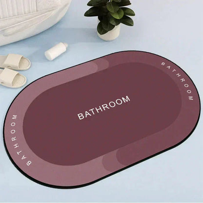 Bath Mat Waterproof Super Absorbent Non-Slip
