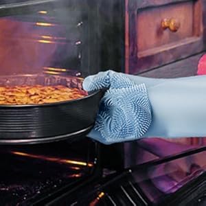 Silicone Dishwashing Gloves Multifunctional Household Gloves Cleaning Kitchen