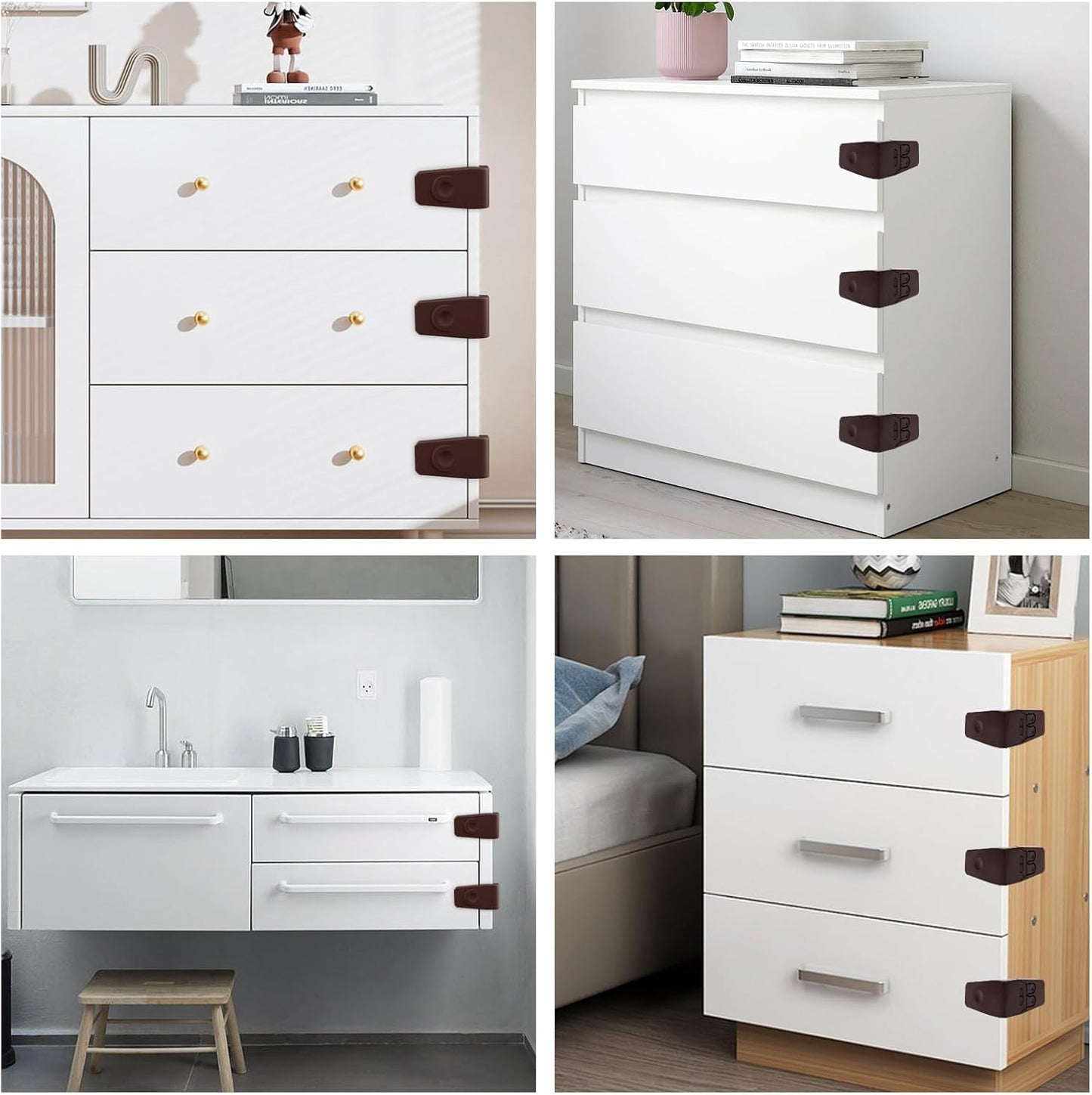 Baby Safety Door Lock Drawer Cabinet Wardrobe Fridge Kids Straps Closet Infant Security Meuble Children Protection