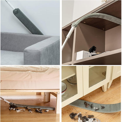 AURUZA PREMIUM Gap Dust Cleaners, Extendable Microfiber Dusters with Bendable & Removable Heads, Washable Brushes for Home, Kitchen, Car, Hard-to-Reach Areas