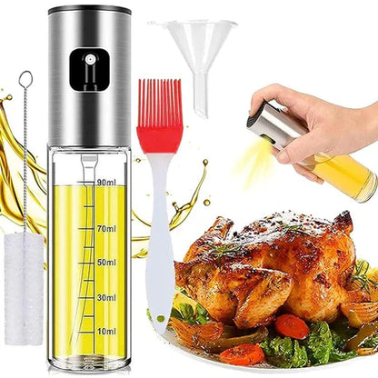 Food-grade Glass Oil Spray Transparent Vinegar Bottle for Cooking