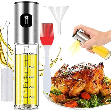 Food-grade Glass Oil Spray Transparent Vinegar Bottle for Cooking