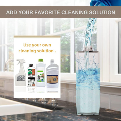 Beyoco Microfiber Spray Mop for Floor Cleaning with Washable Pads and Sprayer - 360° Rotation, Long Handle, 400ml Refillable Bottle