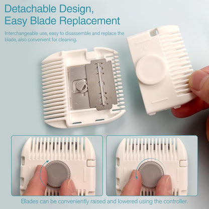 2-in-1 Hair Trimming and Thinning Comb - Dual-Sided Razor with Sharp Edges for Cutting and Styling
