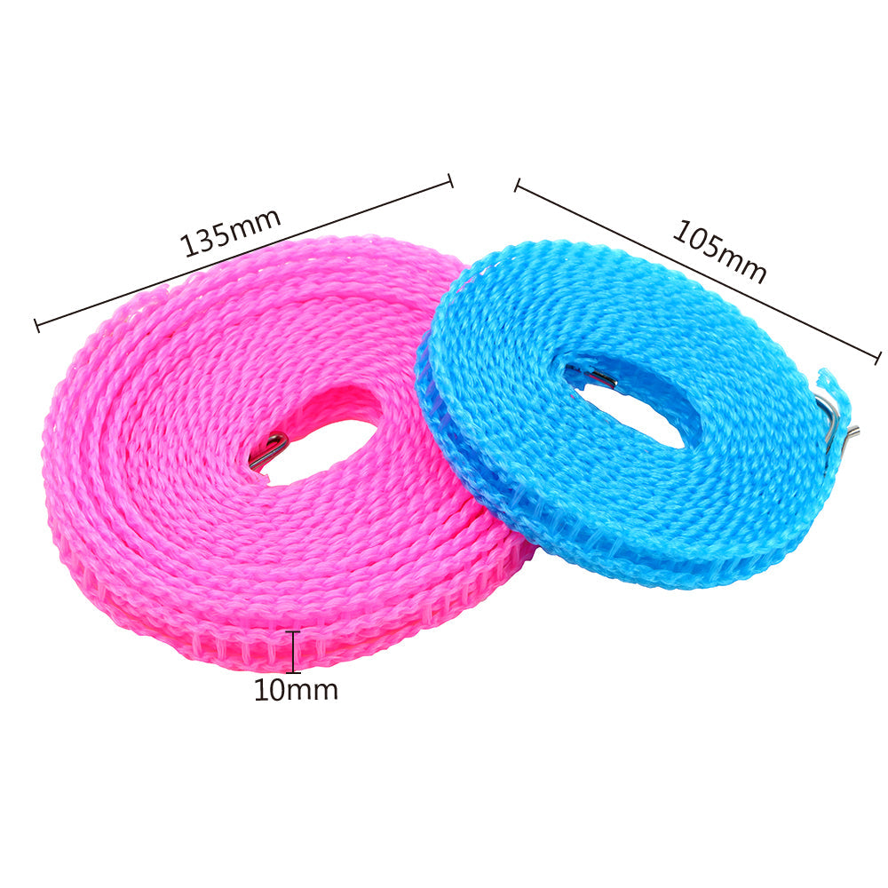 Buy 1 Get 2 Free Offer 3 Pcs Wind Proof Non Slip Nylon Hanging Drying Rope Clothes washing line with full size of 5 Meters in Rs 799