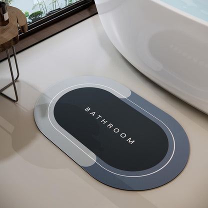 Bathroom Non-slip Mat Absorbent Floor Mats Home Kitchen Shower Room Bathtub Rug Quick Drying Entrance Door Memory Foam Pads