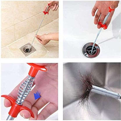 Stainless Steel Hair Catching Drain Cleaner Stick Big Size 160cm