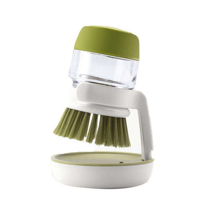 Dish Washing Brush With Liquid Soap Dispenser