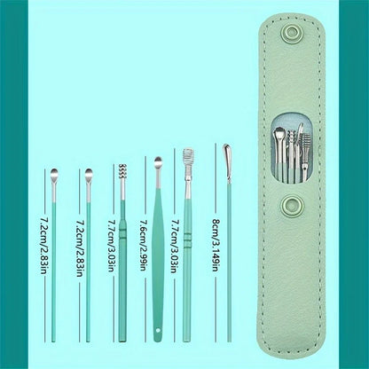 6PCS Stainless Steel Ear Wax Removal Kit for Ear Care Cleaning