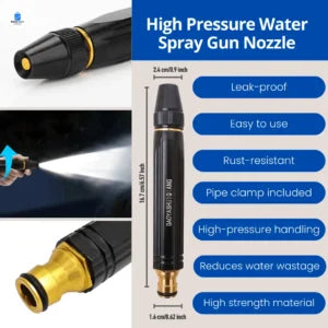 EVRYWEALTH jet spray for car wash spray Portable High Pressure Washing Water Spray Machine For Car Washing Garden Watering Tool Black High Pressure Nozzle High Pressure Water
