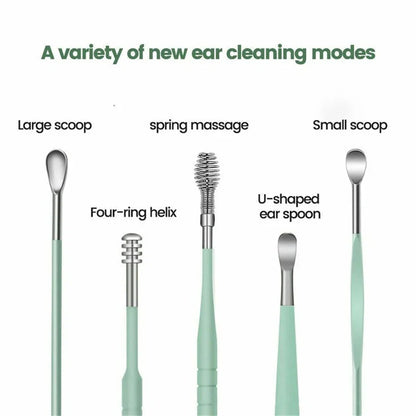 6PCS Stainless Steel Ear Wax Removal Kit for Ear Care Cleaning
