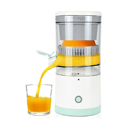 Electric Citrus Juicer, Rechargeable Juicer Machine with USB Cable and  Touch Button, Automatic Orange Lime Lemon Grapefruit Squeezer, Easy to Clean Portable Juicer, White