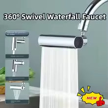 Kitchen Faucet - 4 in 1 360° Swivel Faucet Waterfall Faucet 4 Function Water Saving Kitchen Sink Faucet Bathroom Faucet