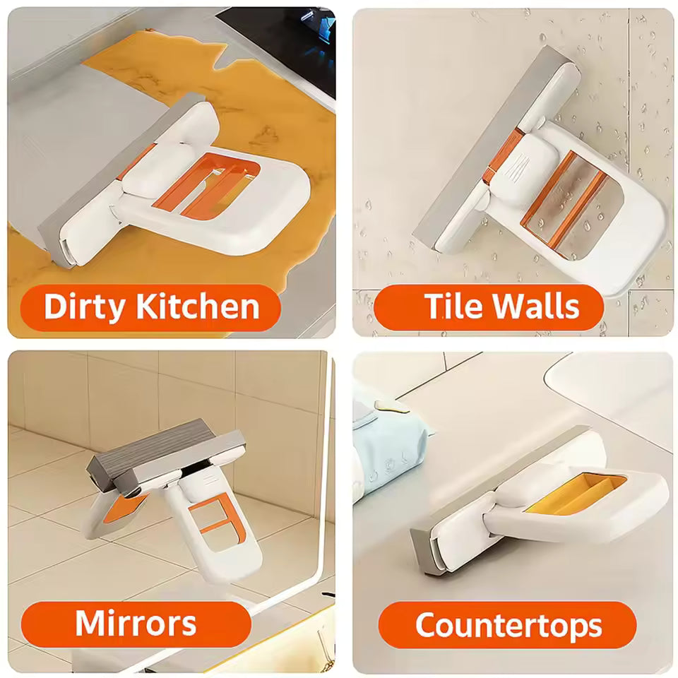 Mini Mop Sponge Mop Suitable for Kitchen Bathroom Living Room and Car Cleaning Ceramic Drill Floor Cleaning