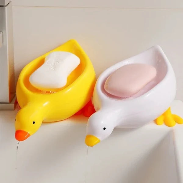 Little Duck Soap Holder, Cute Soap Drying Rack, Kitchen Bathroom Shelf Floor Type Soap Holder,