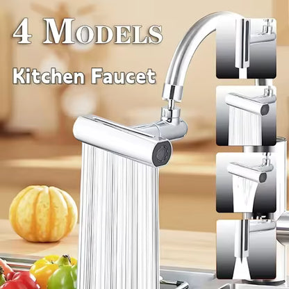 Kitchen Faucet - 4 in 1 360° Swivel Faucet Waterfall Faucet 4 Function Water Saving Kitchen Sink Faucet Bathroom Faucet