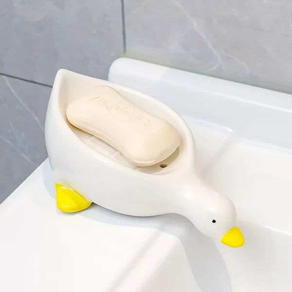 Little Duck Soap Holder, Cute Soap Drying Rack, Kitchen Bathroom Shelf Floor Type Soap Holder,
