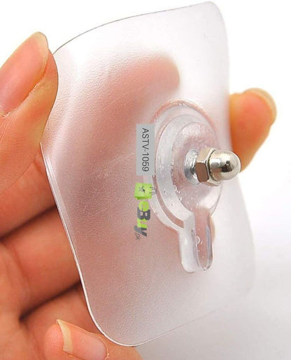 (Pack of 10) Punch Free Self Adhesive Screw Wall Hook For Home and Outdoor Use