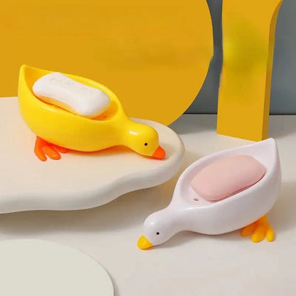 Little Duck Soap Holder, Cute Soap Drying Rack, Kitchen Bathroom Shelf Floor Type Soap Holder,