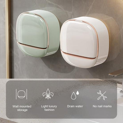 Yousheng Self Draining Soap Holder Strong Load-bearing Easy To Install Bathroom Wall Mounted Soap Box Tray Container